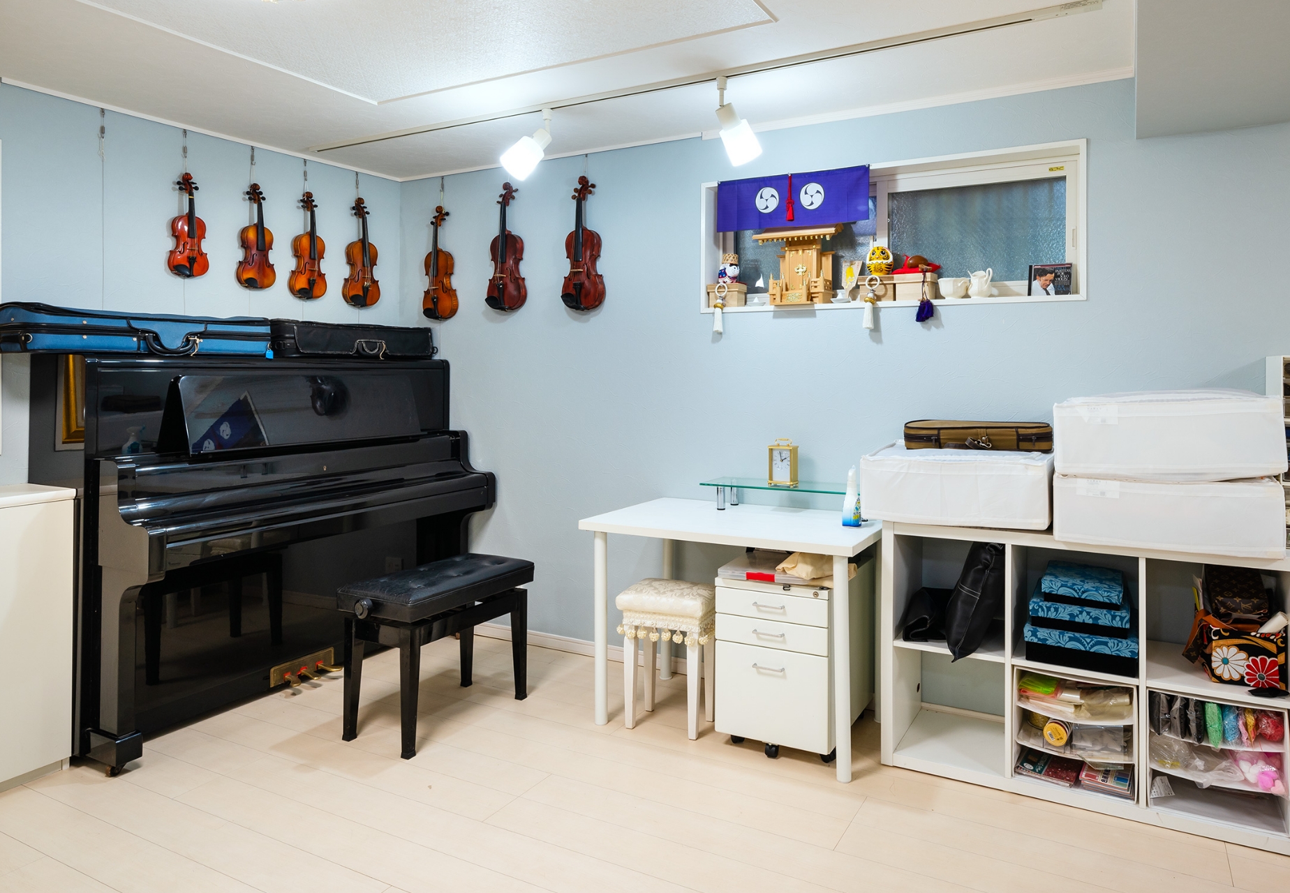 楽器を自遊に演奏したいから自宅の地下に作られた練習室