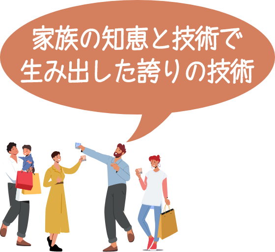 家族の知恵と技術で生み出した誇りの技術