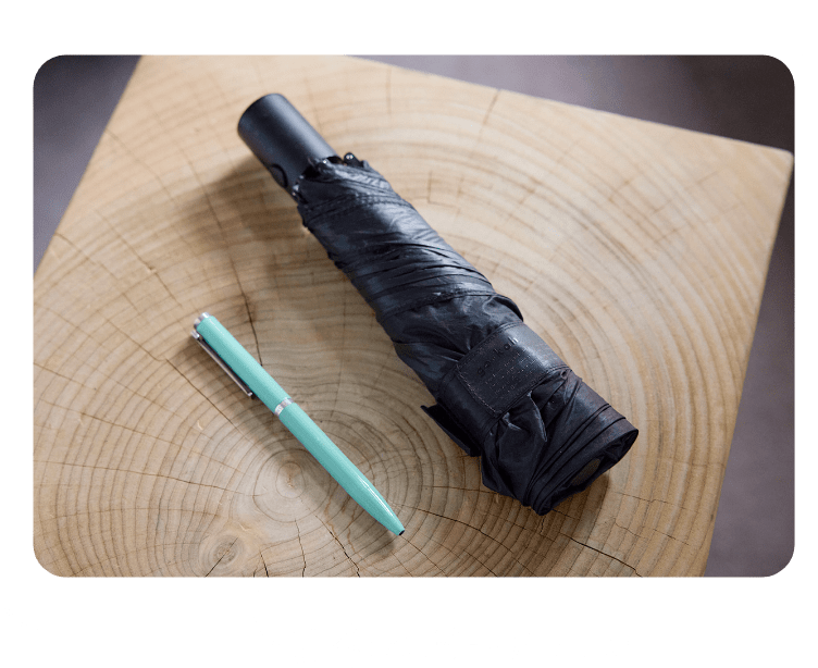 日傘とボールペン