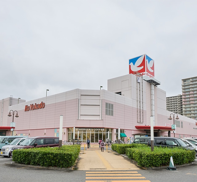 商業施設と飲食店