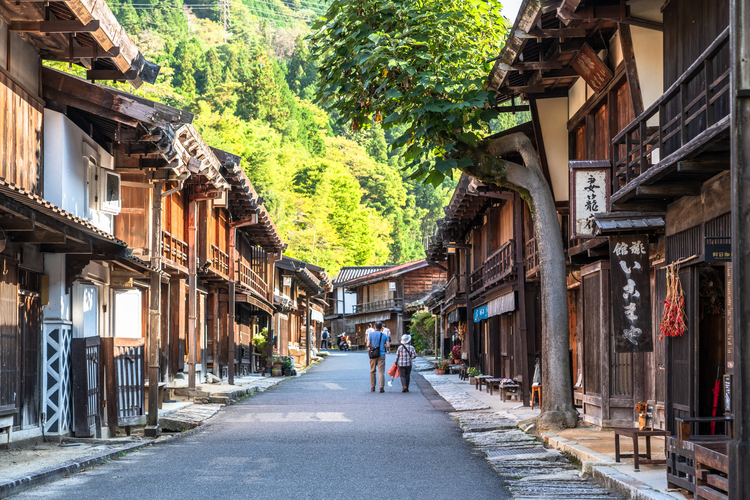 木曽路の妻籠宿（つまごじゅく）