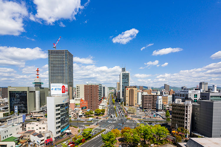 岡山市中心部