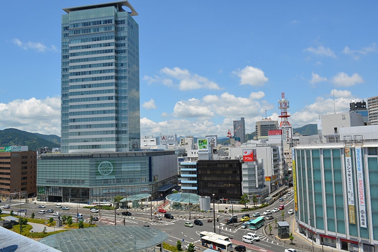 静岡市の街並み