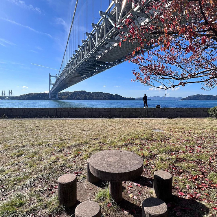 中臣さんお気に入りの瀬戸大橋の眺め