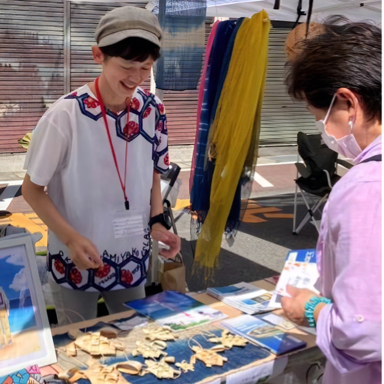 多良間島PRのために全国の物産展に出店