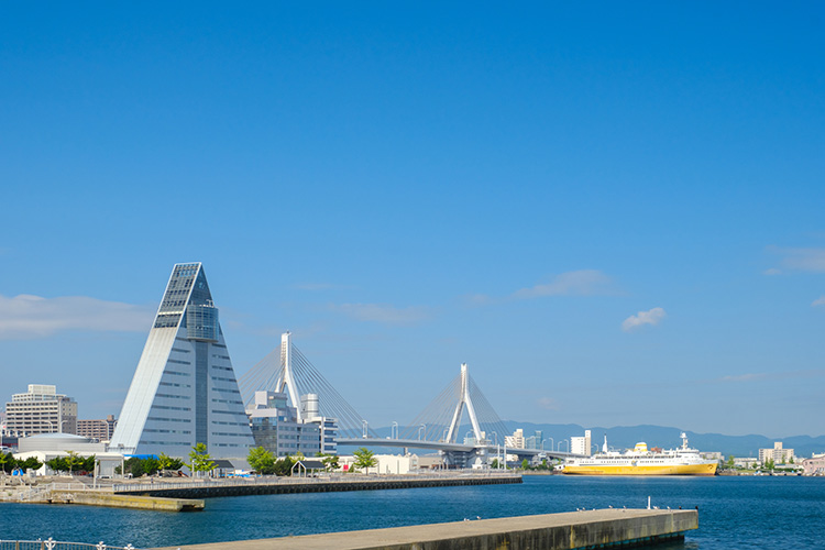 青森市中心市街地の風景