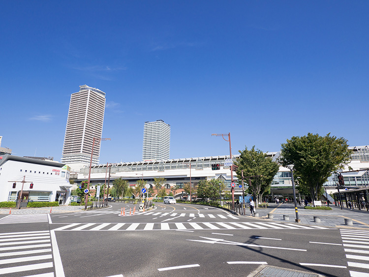 岐阜駅前の風景