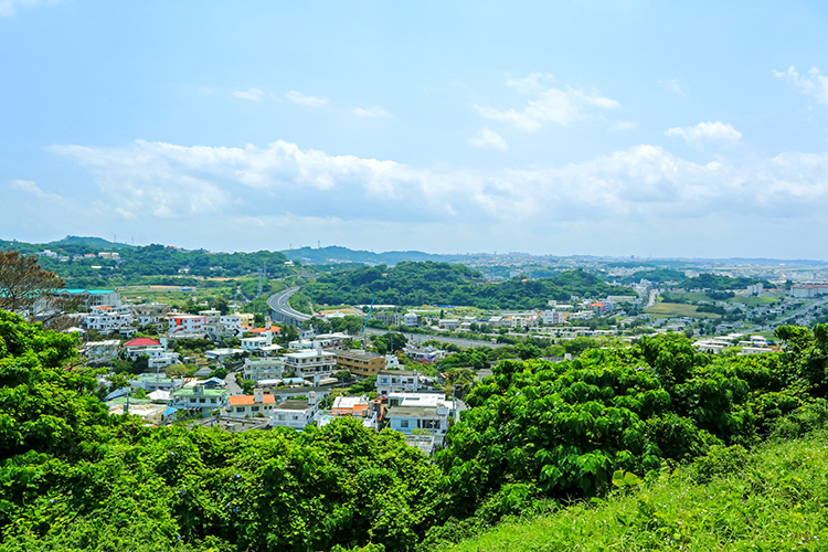 北中城村喜舎場（きしゃば）周辺の風景