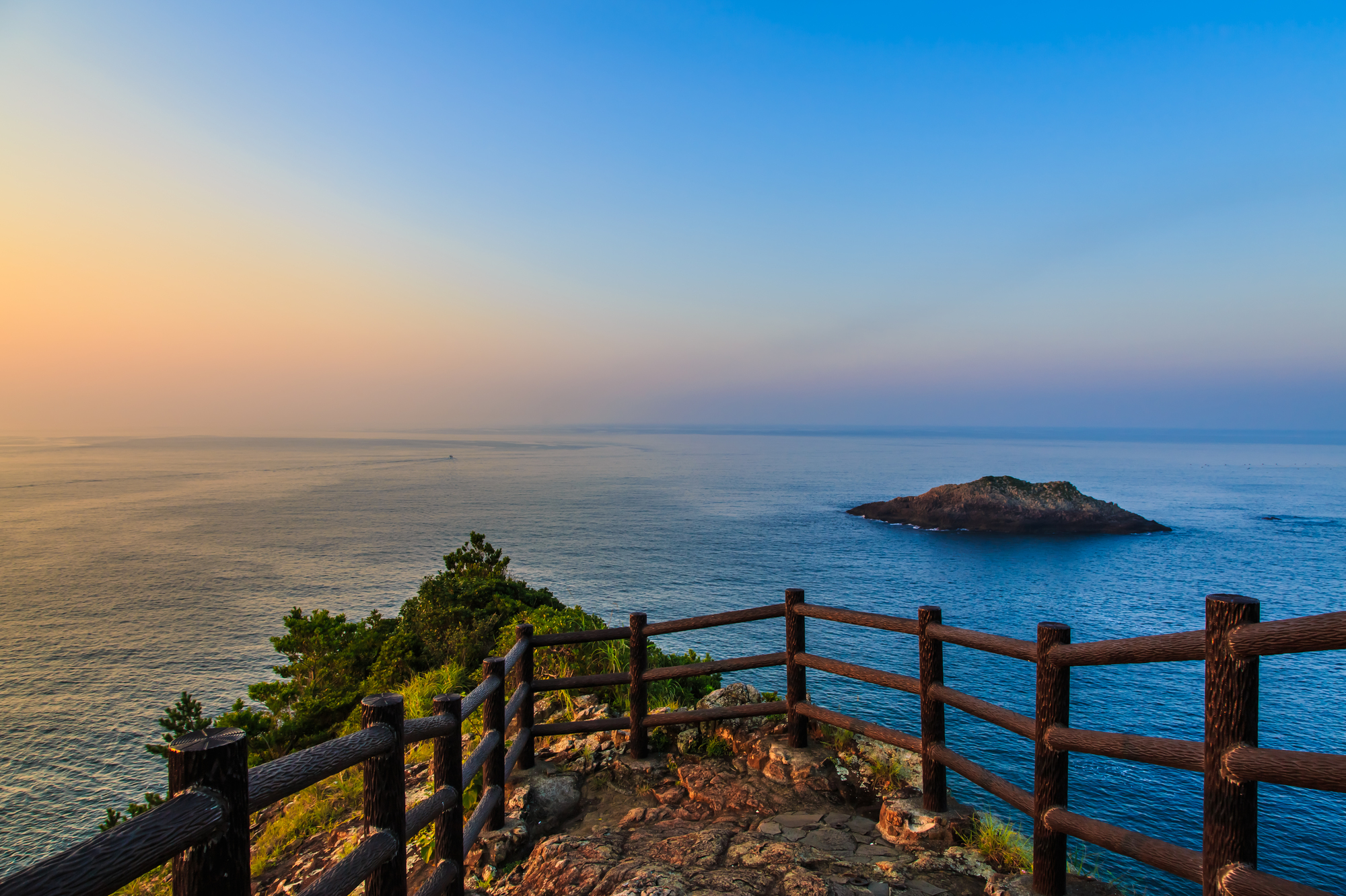 日豊海岸国定公園にある日向岬からの夕焼け