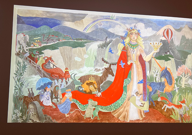 展示風景
トーベ・ヤンソン「フェアリーテイル・パノラマ」（右面）1949年 フィンランド・コトカ市