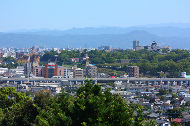 熊本市街地の様子