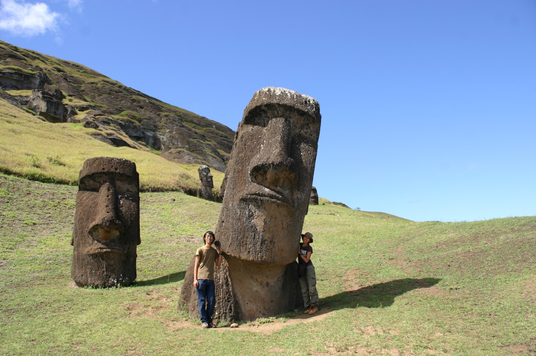 チリ・イースター島にて