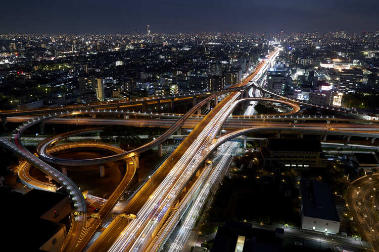東大阪市役所22階展望ロビーからの眺め
写真提供：東大阪市
